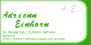 adrienn einhorn business card